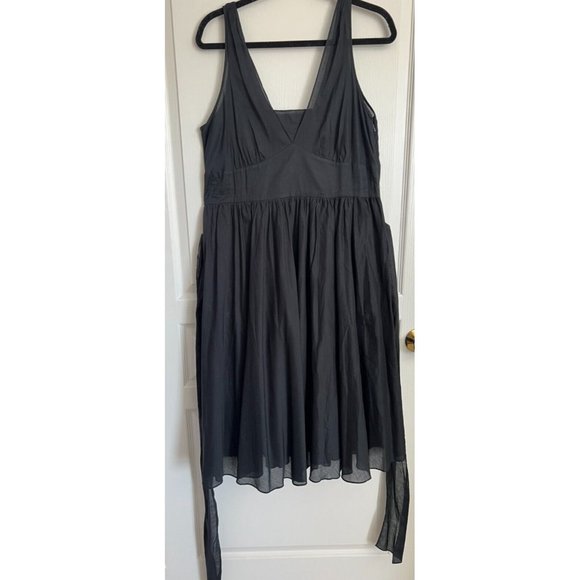 RARE! Banana Republic Size 14 All Occasion Cotton Lined Little Black Slip Dress - Picture 1 of 3